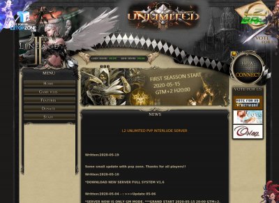 L2-UNLIMITED PVP/PVE "NEW C6" server screenshot - Interlude gameplay