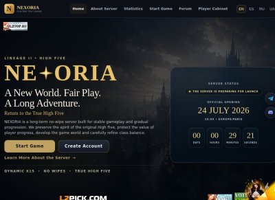NEXORIA is a Lineage II High Five x15 server screenshot - High Five gameplay