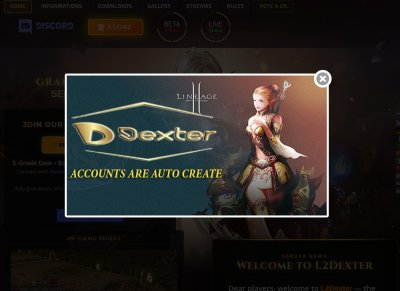 L2Dexter server screenshot - Interlude gameplay