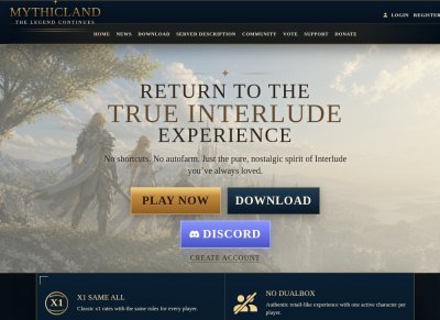 MythicLand server screenshot - Interlude gameplay