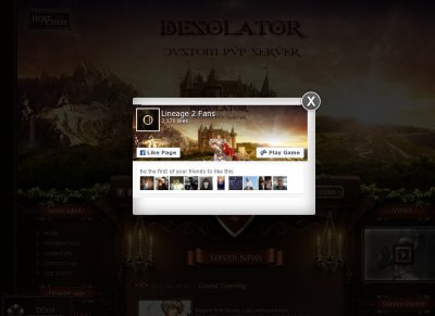 L2Desolator server screenshot - Interlude gameplay